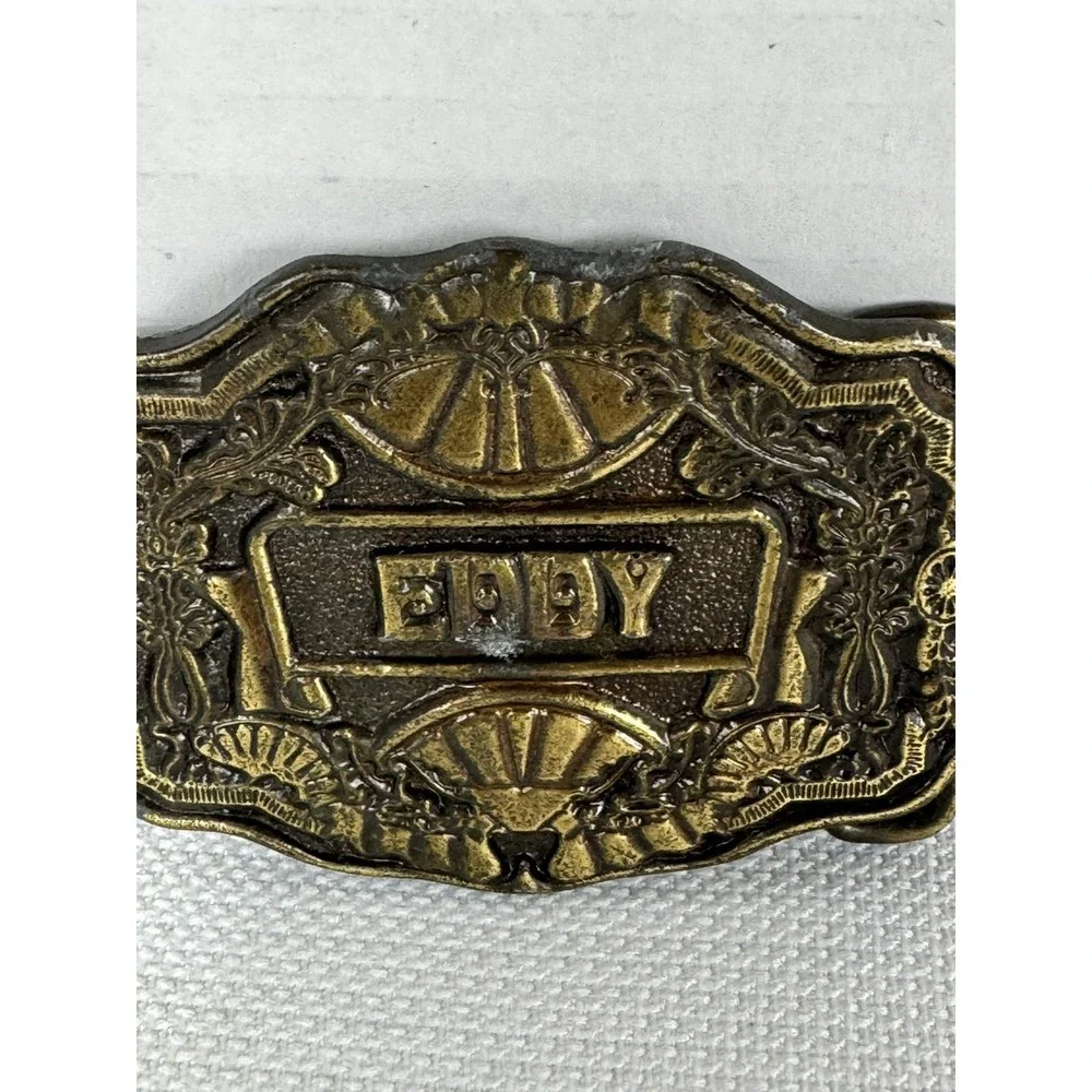 Vintage Ogden Inc Metal Belt Buckle Personalized W/‎ The Name 